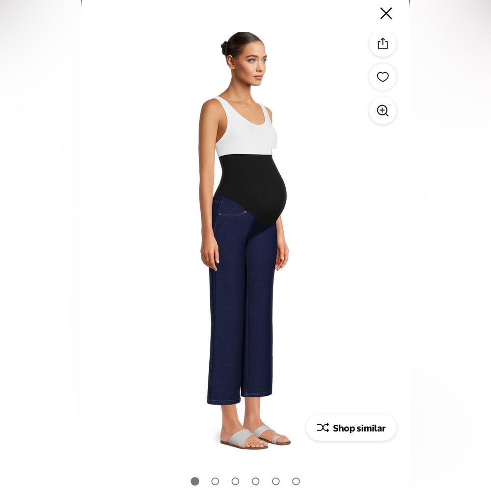 Time and Tru Maternity Straight Leg Jegging in Dark Blue sz XXL 20
